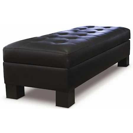 Upholstered Storage Cocktail Ottoman